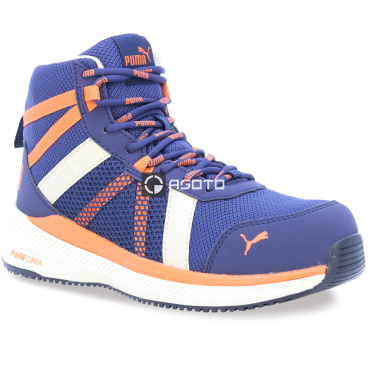 Sicherheitsschuhe PUMA Rival Mid S1P ESD blue/orange